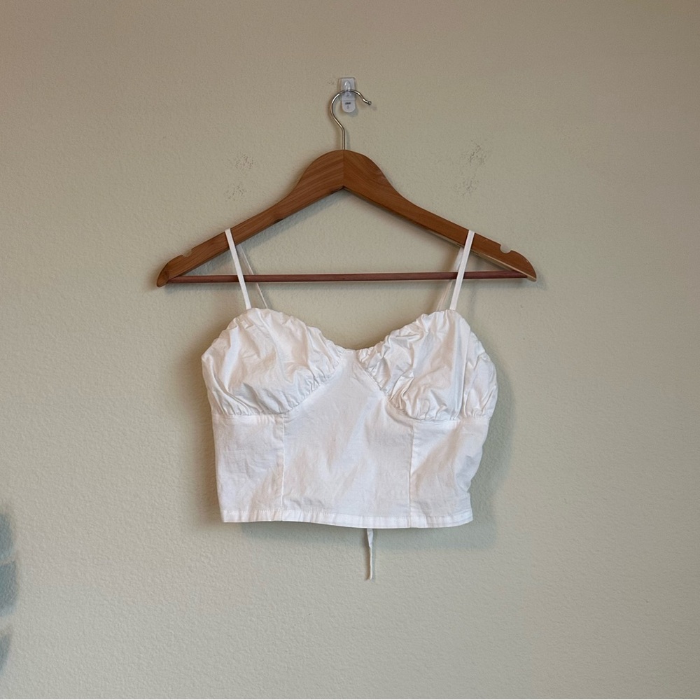 Free People Crop Corset Style Tank